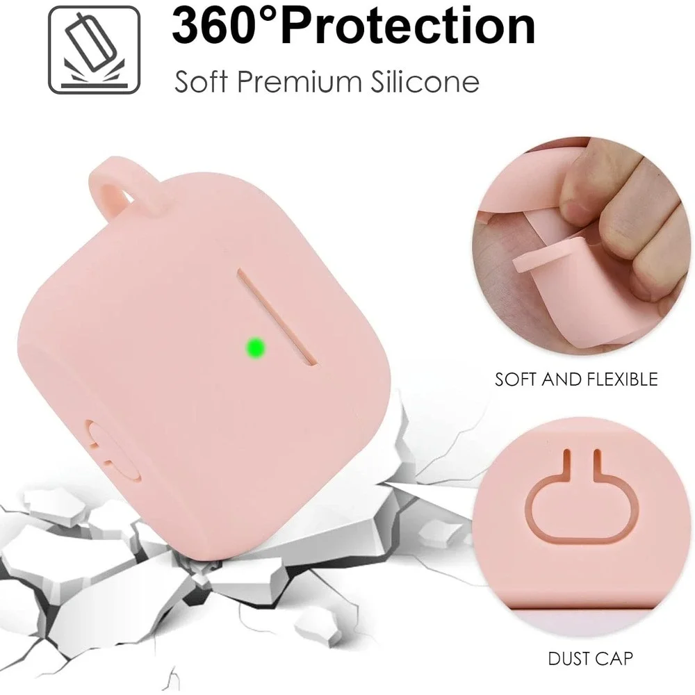 Worryfree Gadgets‎ Silicone Case for Apple AirPod 3 with Bling Elephant Keychain